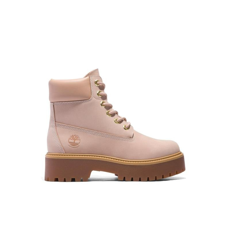 Timberland Women's Women's Tan Stone Street 6inch Lace-Up Waterproof Boots - Multicolor