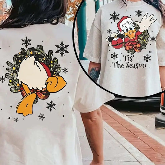 Tis' The Season Xmas 2 Sided Sweatshirt Tshirt, Friends Very Merry Christmas shirt, Matching Christmas Tee