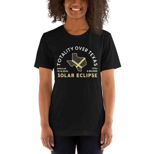 Totality Over Texas, Annular Solar Eclipse, Total Solar Eclipse Shirt, April 8 2024, October 14 2023, Eclipse Viewing Tee, Unisex T-Shirt, Short Sleeve Tee Shirt, Cool Gifts For Women, Gifts For Birthday Mothers Day