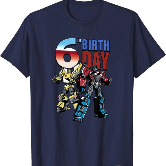 Transformers 6Th Birthday Optimus Prime And Bumblebee Poster TShirt