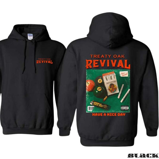 Treaty Oak Revival T-shirt Sweatshirt Hoodie - Featuring an artistic design with a billiards and theme, perfect for those who enjoy bold style and music, providing comfort and a standout look, Suitable for both men and women
