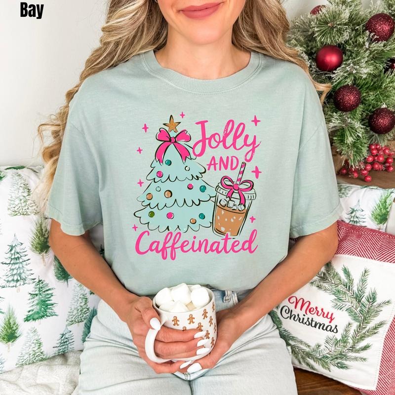 Tree Jolly & Caffeinated Comfort Colors T-Shirt 'NLB'