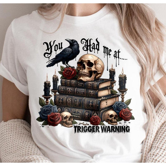 Trigger warning Shirt, Bad Book Club Digital Design, Romantasy Bookish Sublimation Download , Morally Grey Digital