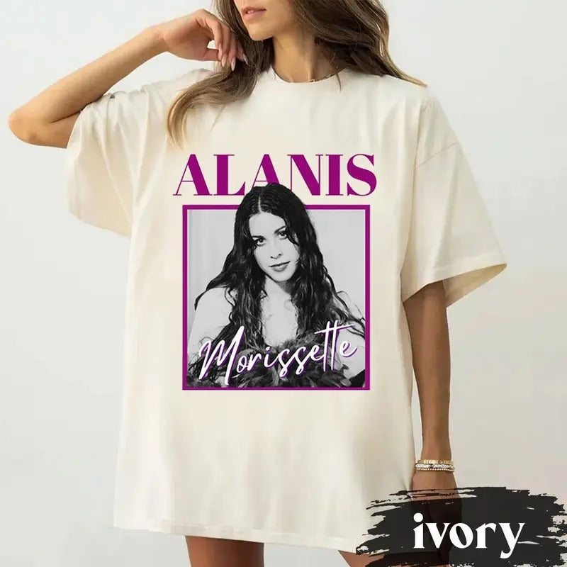 Triple Moon Tour 2024 Shirt, Alanis Morissette T Shirt, Hand In My Pocket, 90s Music Tshirt, Raised On 90s Music, Jagged Little Shirt, Unisex T-Shirt, Gifts For Fan, Short Sleeve Tee Shirt, Gifts For Birthday Fathers Day Christmas