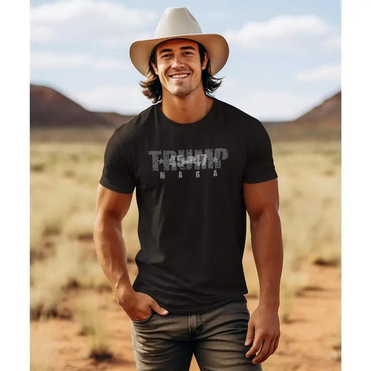 Trum 45-47 MGA US Flag T-Shirt Trum T Shirt Trum Us Flag 45 47 T-Shirt Printed Front and Back Trum Support Black T-Shirt Trum