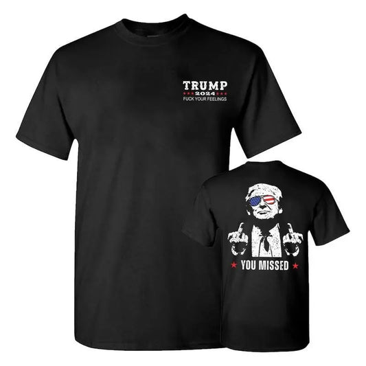 Trum You Missed Shirt , Trumm Be Back 2024 Shirt, Trum Shirts,  Full Colors, Full Sizes, Unisex 2 Sides Shirt For Men And For Women