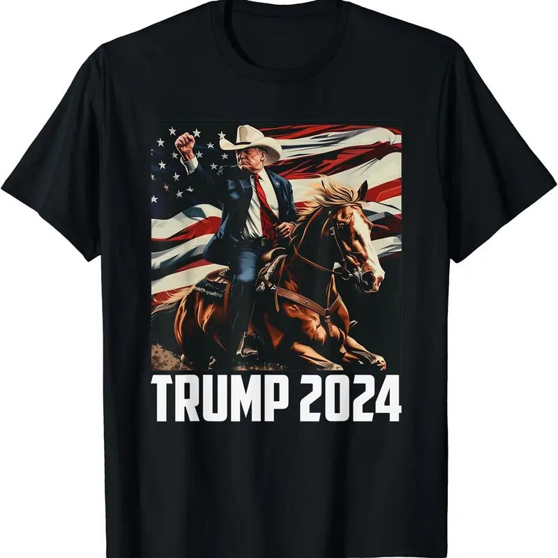 Trump 2024 4th of July Patriotic America Independence Day T-Shirt | Unisex Cotton Tee Gift | Full Size