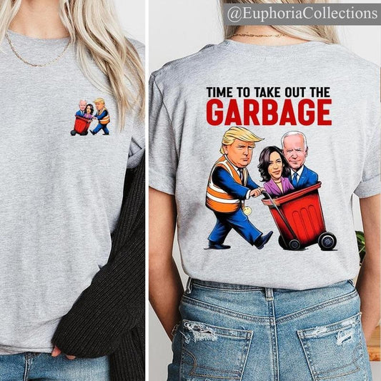 #Trump Time To Take Out The Garbage Shirt, Garbage For #Trump Cotton Top , Global Trending Outfits
