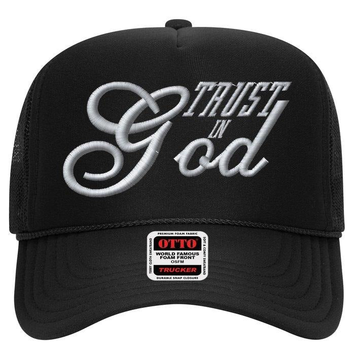 Trust In God Christian Faith In Jesus Love Hope Embroidered Unisex Trucker Hat
