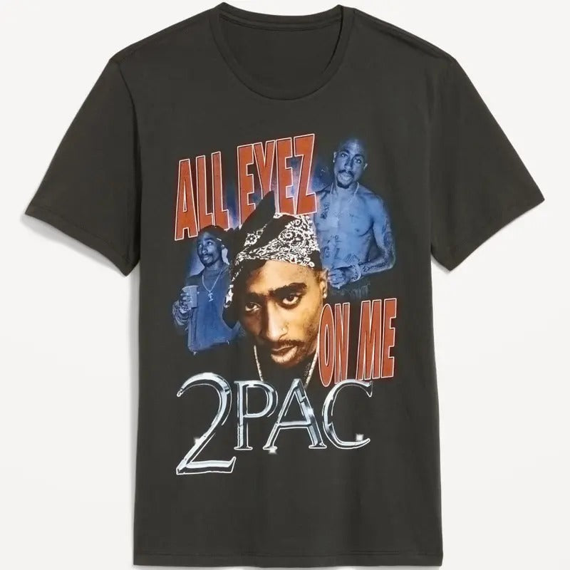 Tupac T-Shirt, Hip Hop Tee Short Sleeve, Gift For him and her, Trendy shirt, gifts for fan, Graphic shirt,  unisex shirt for men and women