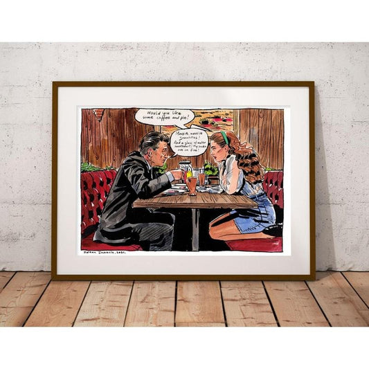 Twin Peaks Art Print - Gordon and Shelly