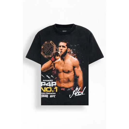 UFC Men's P4P Islam Makhachev T-Shirt - Multicolor