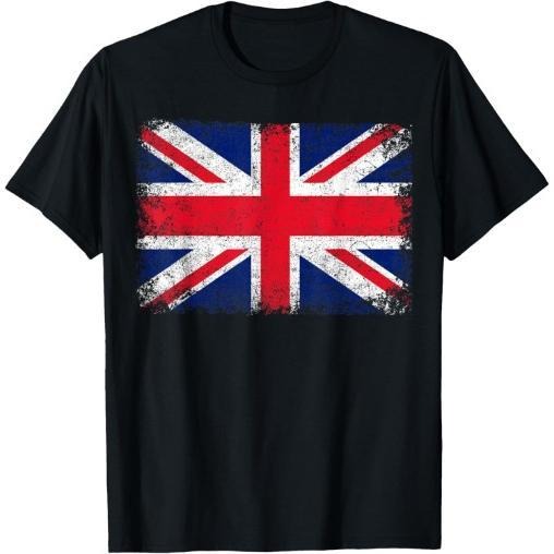 UNION JACK FLAG UNITED KINGDOM GREAT BRITAIN ENGLAND T-Shirt Made in USA