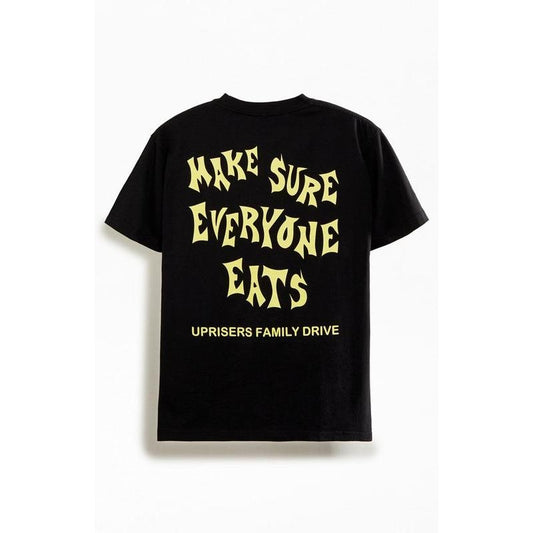 UPRISERS Men's Family Drive x Action Figure Miles Everyone Eats T-Shirt - Multicolor