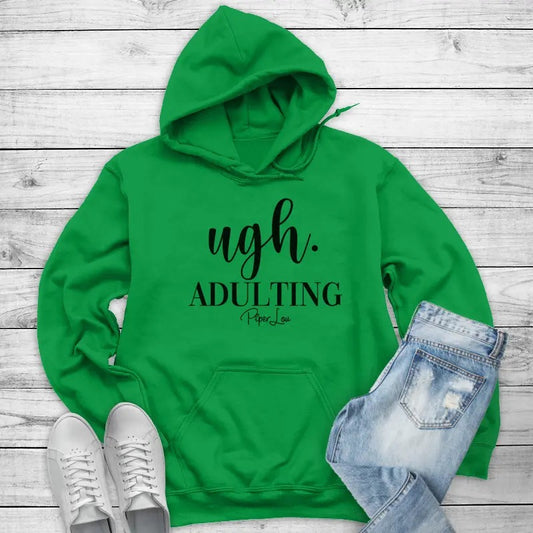 Ugh. Adulting Hoodie, Printed in the USA hoodie #funny #cute #girly