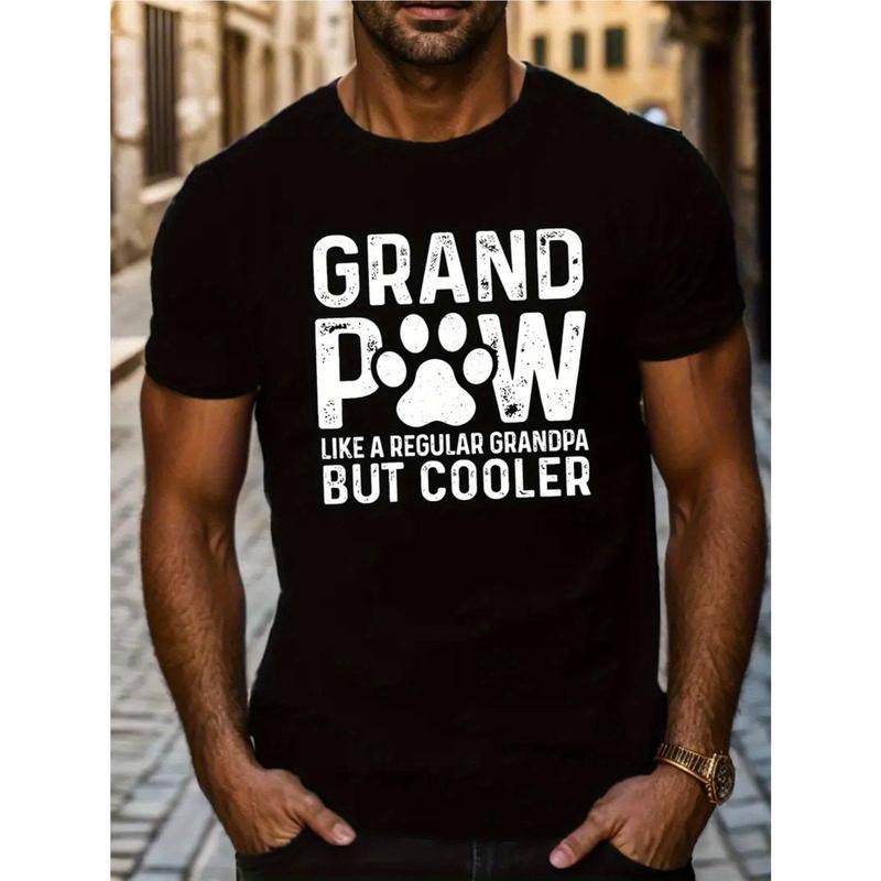 Ultra-Soft Breathable Grand Paw Print For Men Women Couple Fashion T-Shirt, Comfort-Fit Crew Neck Cotton Street Short Sleeve T-Shirt - Moisture-Wicking, Casual Summer Tee - Perfect for Everyday Wear New Made in USA
