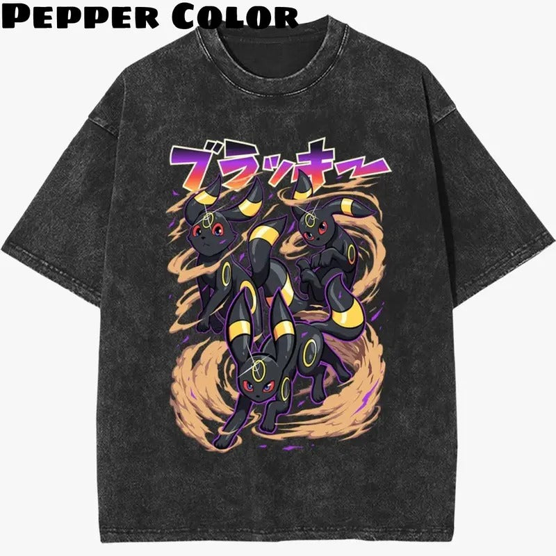 Umbreon Vintage T-Shirt, Umbreon Shirt, Pokemon Shirt, Anime Shirt, Gift For BoyFriends, Gift for fan, Menswear Womenswear Streetwear