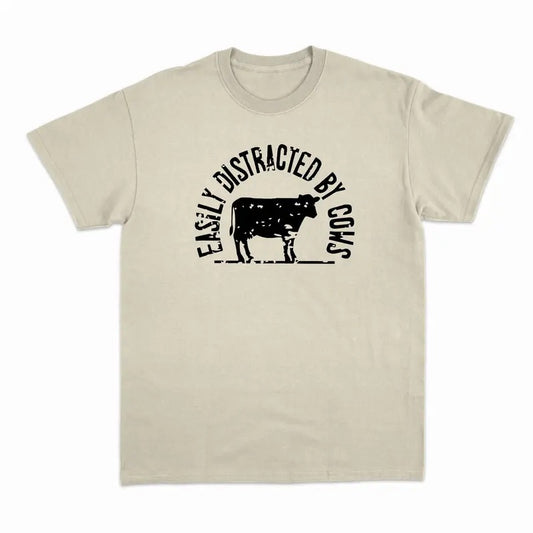 Unisex  Cow Shirt, Easily Distracted By Cows, cute Cow T-Shirt  , Sweatshirt  and Hoodie