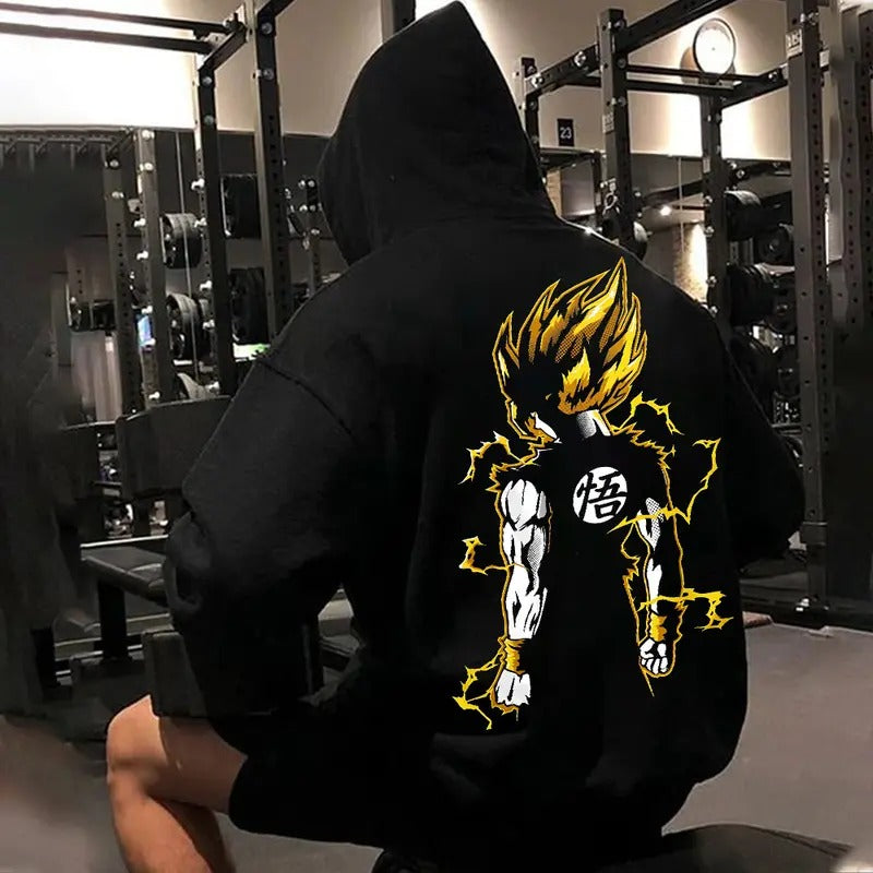 Unisex Casual Anime Print Double-Sided Hoodie, Manga Hoodie For Men, Best Anime Hoodie, Gift For Anime Lovers, Anime Printed Shirt, DB Gift For Fans, Gift For Him, Gift For Her