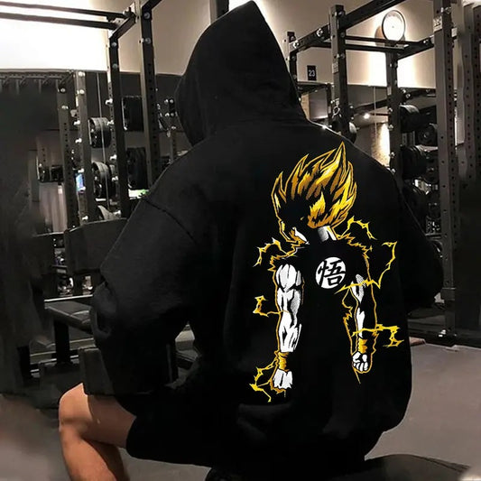 Unisex Casual Anime Print Double-Sided Hoodie, Manga Hoodie For Men, Best Anime Hoodie, Gift For Anime Lovers, Anime Printed Shirt, DB Gift For Fans, Gift For Him, Gift For Her