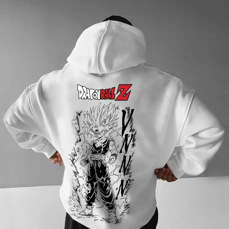 Unisex Casual Anime Print Hoodie, Gohan Dragon Ball Hoodie For Men, Best Anime Hoodie, Gift For Anime Lovers, Anime Printed Shirt, DB Gift For Fans, Gift For Him, Gift For Her