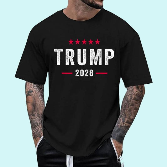 [Unisex Cotton] Trump 2028 Shirt Vote Donald Trump 28 T-Shirt , Short Sleeve, Top Unisex