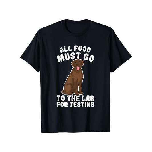 Unisex Labrador Testing Humor T-Shirt, 100% Cotton, Casual Crew Neck, Slight Stretch, All-Season Knit Fabric, Regular Fit, with Printed Dog Graphic, for Men and Women, Sizes S to XXXL made in usa
