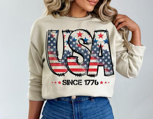 Usa Since 1776 Shirt Fourth Of July Usa America Patriotic Flag Independence Day  T-shirt, sweater and Hoodie