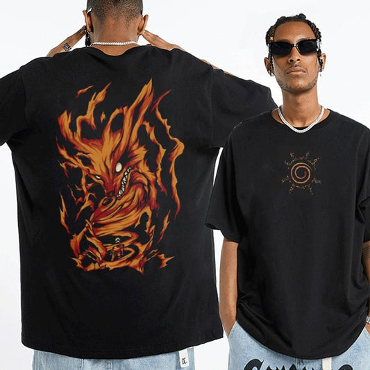 Uzumaki Naruto T-shirt Sweatshirt Hoodie 2 sides Manga Naruto T-Shirt Naruto Shirt Anime Shirt Graphic Anime Tee Anime Lovers Shirt Japanese Anime Tees Special T-shirt Anime Manga Shirt Soft Hoodie Cotton Top Gym Menswear Womenswear Polyester Unisex Sweat