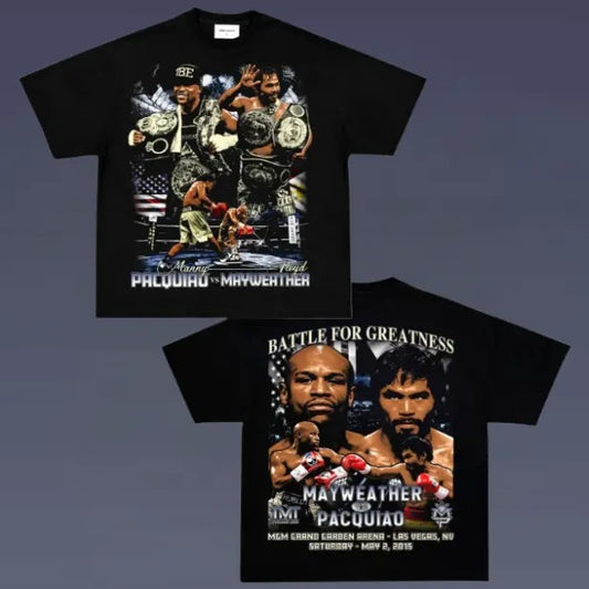 VINTAGE TEE | BATTLE FOR GREATNESS TEE, Double Sided Prints Vintage T-Shirt, Boxing Shirt,  UFC Shirt, Graphic Tee, Unisex T-Shirt, Gift For All Top