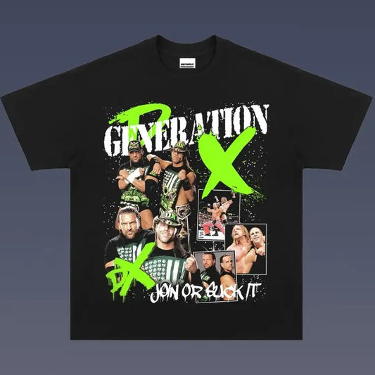 VINTAGE TEE | D-GENERATION X, Prints Vintage T-Shirt, Wrestler Shirt, WWE Shirt, Graphic Tee, Unisex T-Shirt, Gift For All Top Menswear