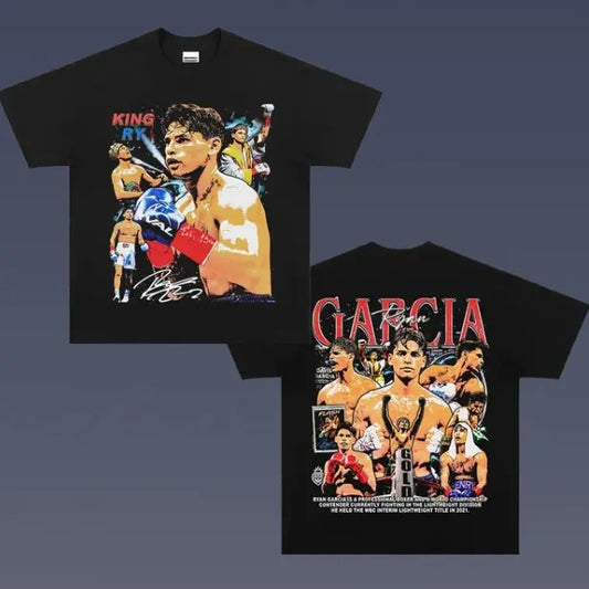 VINTAGE TEE | RYAN GARCIA TEE, Double Sided Prints Vintage T-Shirt, Boxing Shirt, UFC Shirt, Graphic Tee, Unisex T-Shirt, Gift For All Top Menswear