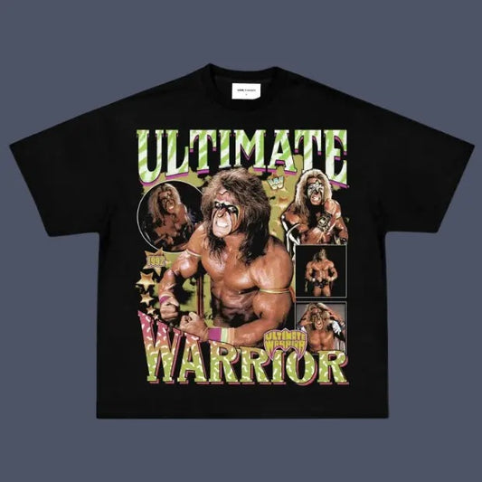 VINTAGE TEE | ULTIMATE WARRIOR, Prints Vintage T-Shirt, Wrestler Shirt, WWE Shirt, Vintage Graphic Tee, Unisex T-Shirt, Gift All Top Menswear