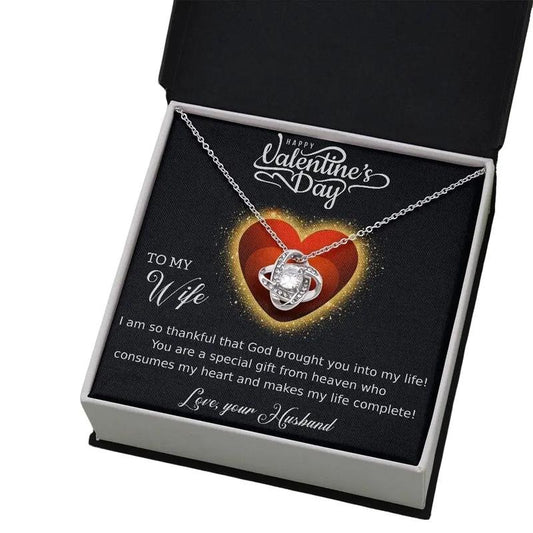 Valentines Day Necklace, To My Wife Necklace, Pendant For My Wife, Faith Based Valentines Day Jewelry, Love Necklace With Message Card, Gift For Wife, Necklace With Gift Box, Valentine Gift Ideas, Jewelry Box
