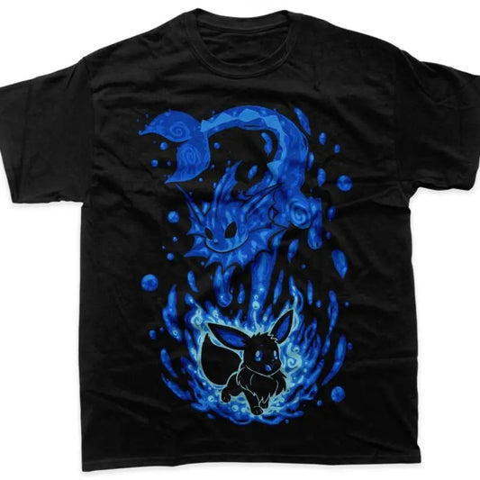 Vaporeon Shirt, Eevee Shirt, Pokemon T-Shirt,  Anime Shirt, Graphic Tee, Gift For man, gift for her Top Menswear