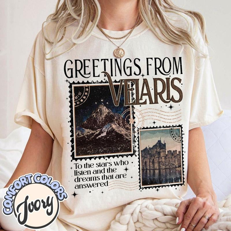 Velaris Acotar T-Shirt, Velaris City Of Starlight, The Night Court Shirt, Sjm Merch Shirt, Court Of Dreams Tee, Acotar Merch