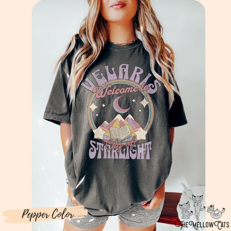Velaris City Of Starlight Shirt LICENSED ACOTAR T-Shirt, SJM merch The Night Court Tee, Court of Dreams Bat Boys Rhysand Feyre