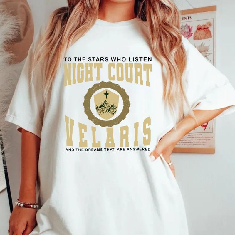 Velaris The Night Court Sweatshirt, Acotar, A Court Of Thorns And Roses, City Of Starlight Sweater, Sjm, To The Stars Who Listen Pullover Tee