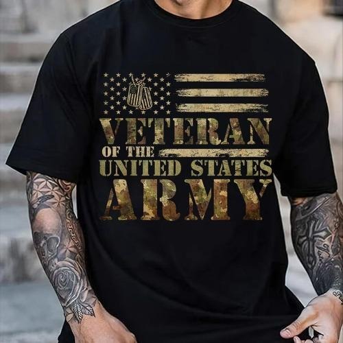 Veteran Of The United States Army Camouflage US Flag Veterans Day T-Shirt, Thank You Veteran Sweatshirt, Military Hoodie, Patriot Shirt made in usa