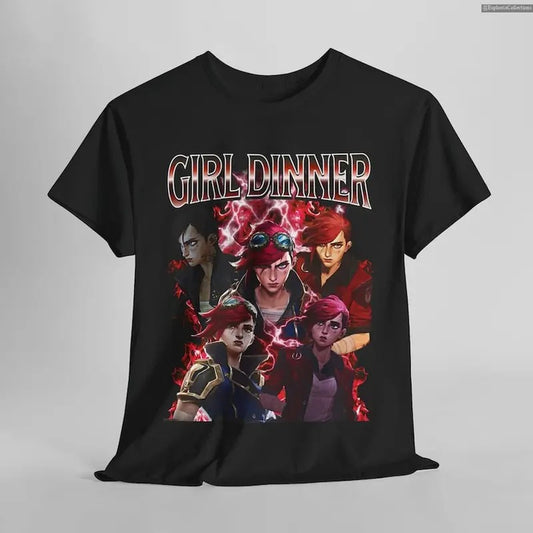 Vi Arcane LOL League of Legends T-Shirt, Unisex Vintage Streetwear Movie Netflix Anime Apparel fanmerch Fan gift , Global Trending Outfits