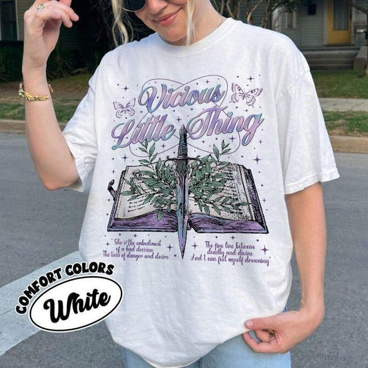Vicious Little Thing Powerless Comfort Colors Shirt, Powerless Bookish Shirt, Kai Azer Paedyn Gray Fan Shirt, Fantasy Bookish Gifts