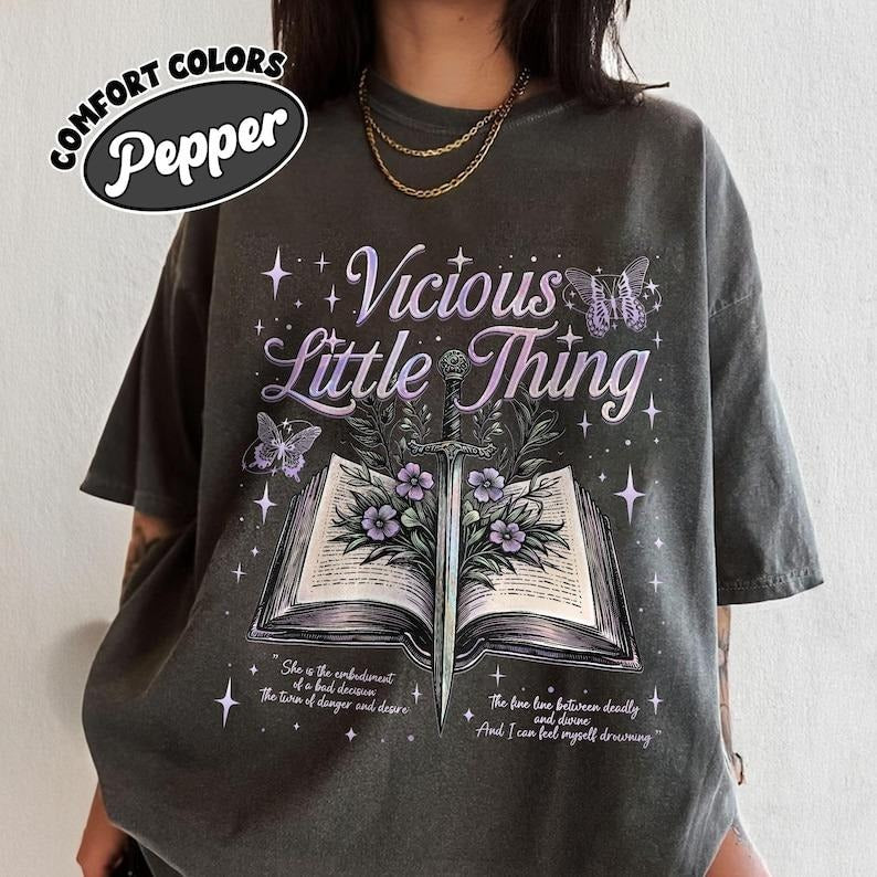 Vicious Little Thing Powerless Comfort Colors Shirt, Powerless Bookish Shirt, Kai Azer Paedyn Gray Fan Shirt, Fantasy Bookish Tee