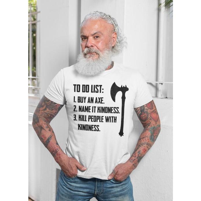 Viking T shirts Sarcastic T-Shirt Norse Odin Funny Viking Shirts Thor Axe Shirts made in usa