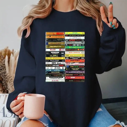 Vintage 90s Hip-Hop Cassette Tapes Shirt, Retro Rock Band Shirt, Old School Music Band Shirt, Retro 90s Boy Band Shirt