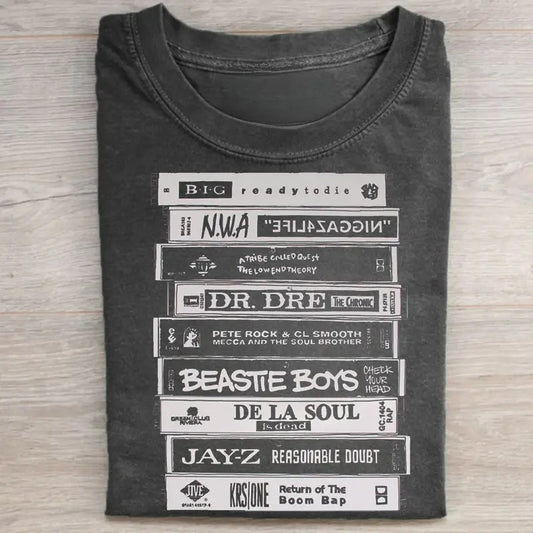 Vintage 90s Hiphop Cassette Tapes Graphic Tee - The Beastie Boys Check Your Head Album Shirt - Jay Z Album Shirt - Music Shirt - Old School Hiphop Graphic Tee Menswear Top