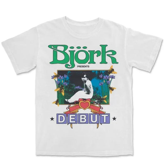 Vintage Bjork Debut Album Graphic Tee - Bjork Human Behavior Shirt - Music Shirt - Hiphop Graphic Tee Streetwear Casual
