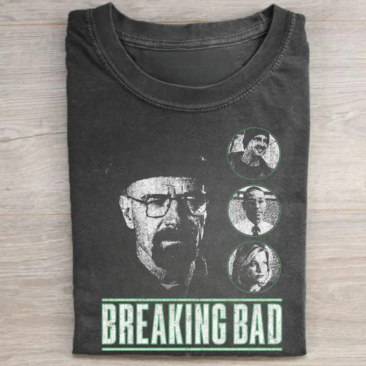Vintage Breaking Bad Graphic Tee - Walter White Shirt - Jeese Pinkman Shirt - Gus Fring Tee - Skyler White Shirt - Breaking Bad TV Show Tshirt - Iconic Movie Shirt Menswear Top