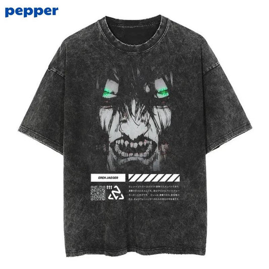 Vintage Eren The Usurper Shirt, Eren The Usurper Merch, Anime Shirt Menswear Top Underwear Streetwear Tshirt Biker Tropical Shortsleeve
