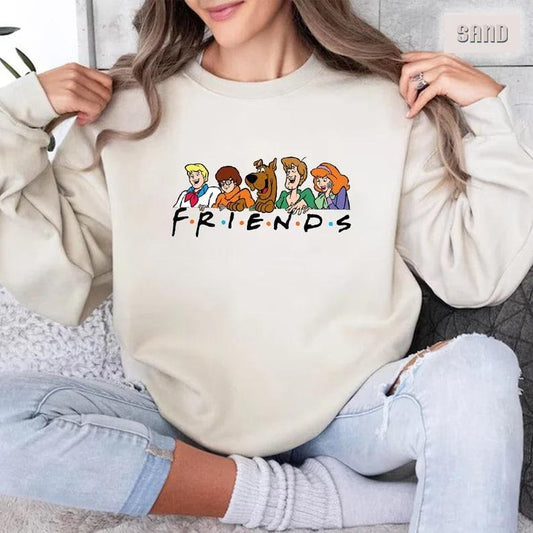Vintage Friends Scooby Doo Sweatshirt, Scooby Doo Best Day Ever Shirt, Cartoon Scooby Doo Friends Sweater, Friends Tee, Scooby Doo Teestyle{n002}2