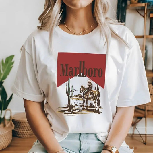 Vintage Marlboro Cowboy Wild West Shirt, Cowboy Killer Shirt, Boho Shirt, Cowboy Rodeo Tshirt, Country Music Tee Gift